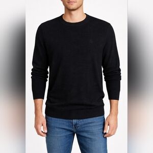 Original Penguin Ribbed Crewneck Sweater Black NWT
